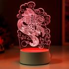 Светильник "Карась" LED RGB от сети 9,5х11х20 см - фото 809332477