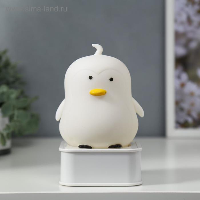 Фигурка световая RISALUX «Утёнок», LED-ночник, от батареек 4×АА, USB, RGB, 9×9×15.5 см, МИКС