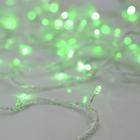 Гирлянда «Нить», 10 м, IP20, серебристая нить, 100 LED, 220 В, 8 режимов, свечение зеленое, УЦЕНКА - Фото 3