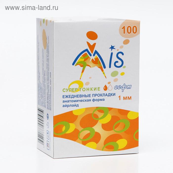 Прокладки ежедневные «Mis» супер тонкие айрлайд софт анатомическая форма, 100 шт.
