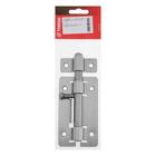 Задвижка дверная ТУНДРА ЗД-01, без покрытия, 1 шт. - фото 24661524