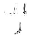 Кронштейн ТУНДРА, 75×100 мм, полимер, 1 шт. - фото 42852968