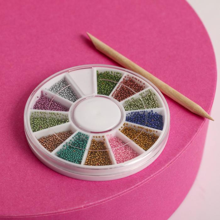 Набор бульонок для декора ногтей Hello, winter!, 12 цветов 20688