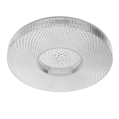 Светильник с ПДУ 74647/1 LED 80 Вт диммер 3000-6000К белый-прозрачный 50×50 см