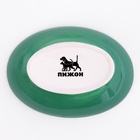 Блюдце керамическое «Милая киса» 200 мл 15.7×11.3×3.8 см, зеленая/белая - Фото 7