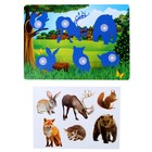 Развивающая игра на липучках «Изучаем мир лесных животных», методика Домана, с обучающими карточками по методике Глена Домана - Фото 3