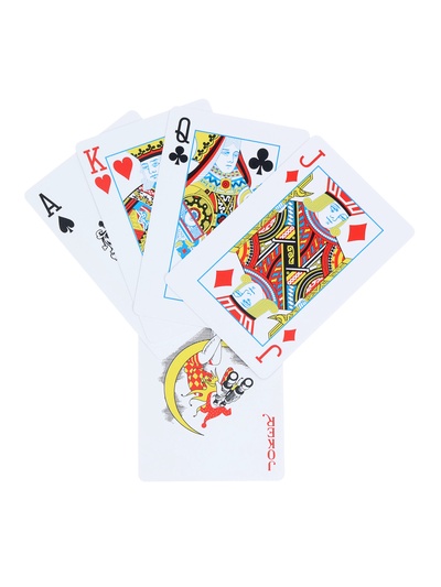 Карты игральные пластиковые, колода 55 шт., 6.5×9×2 см, МИКС
