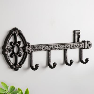 Настенные крючки декоративные «Ключ. Средневековье», чугун, 13.8×36×3.5 см