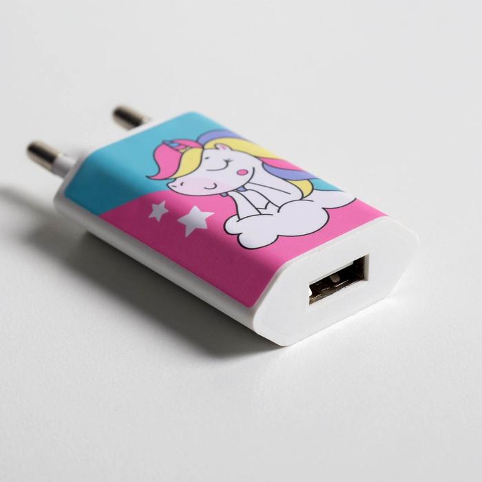 Набор кабель USB - micro USB и штекер «Единорог», 1 м - фото 1905696084