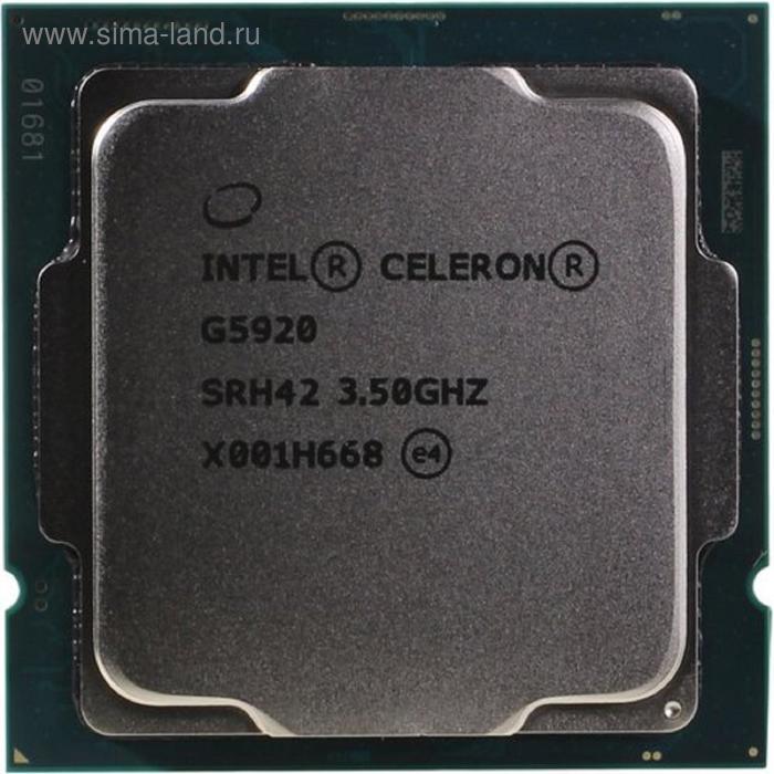 Процессор Intel Celeron G5920 Original, LGA1200, 2x3.5ГГц, 2666МГц, UHD 610, TDP 58Вт, OEM - Фото 1