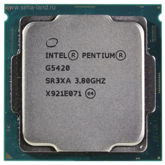 Процессор Intel Pentium Gold G5420 Original, LGA1151v2, 2x3.8ГГц, UHD610, TDP 54Вт, OEM - Фото 1