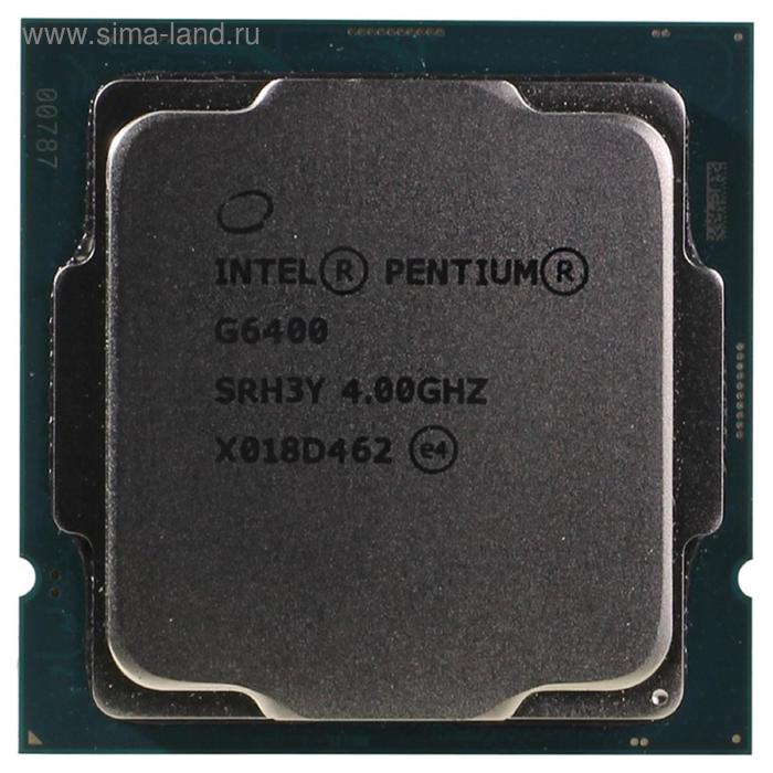 Процессор Intel Pentium Gold G6400 Original LGA1200, 2x4ГГц, 2666МГц, UHD610, TDP 58Вт, OEM   537359 - Фото 1
