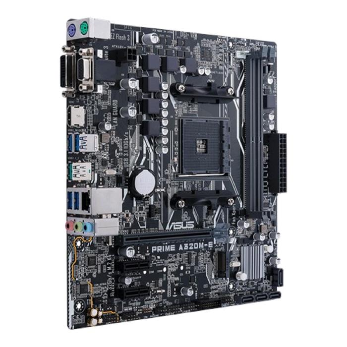 Материнская плата Asus PRIME A320M-E, AM4, A320, 2xDDR4, VGA, DVI, HDMI, mATX - фото 51298021