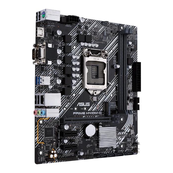 Материнская плата Asus PRIME H410M-D, LGA1200, H410, 2xDDR4, VGA, HDMI, mATX - фото 51298050