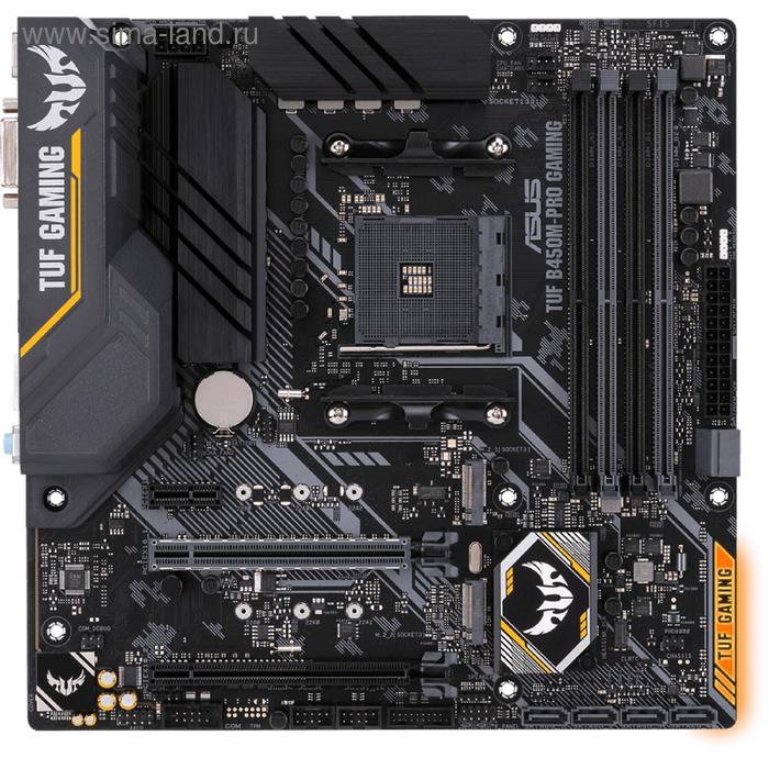 Материнская плата Asus TUF B450M-PRO GAMING, AM4, B450, 4xDDR4, DVI, HDMI, mATX - Фото 1