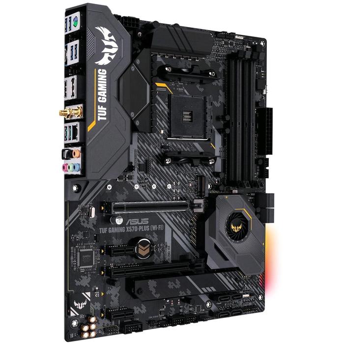 Материнская плата Asus TUF GAMING X570-PLUS (WI-FI), AM4, X570, 4xDDR4, HDMI, DP, ATX - фото 51298070