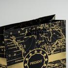 Пакет подарочный ламинированный вертикальный, упаковка, «Gold present», S 12 х 15 х 5.5 см - фото 24283019