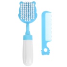 Расчёска детская, щётка для волос в наборе с погремушкой «Бегемотик» - Фото 4