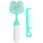 Расчёска детская, щётка для волос в наборе с погремушкой «Панда» - Фото 4