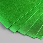 Фоамиран металлизированный "Зелёный" 2 мм формат А4 набор 5 листов - фото 6335018