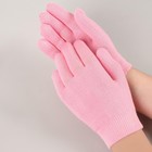 Перчатки гелевые, увлажняющие, one size, цвет розовый - фото 2172750