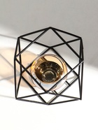 Подсвечник металл, стекло на 1 свечу "Квадраты и треугольники" 10х15х15 см - фото 809215614