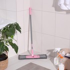Швабра для мытья пола плоская с телескопической ручкой Raccoon, 40×14×90(120) см, микрофибра - Фото 8