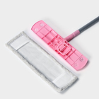 Швабра для мытья пола плоская с телескопической ручкой Raccoon, 40×14×90(120) см, микрофибра - фото 81024
