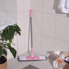 Швабра для мытья пола плоская с телескопической ручкой Raccoon «Букля», 41×12×90(120) см, микрофибра - Фото 9