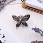 Значок "Бабочка", цвет серый в серебре - Фото 1