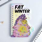 Голографический фигурный блокнот Fat winter, 40 листов 5110443 - фото 10777816