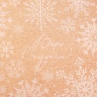 Бумага упаковочная крафтовая «Снегопад», 50 × 70 см - Фото 2