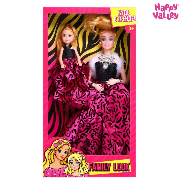 Кукла-модель с дочкой Family Look «Будь в тренде» розовая - фото 1907145554