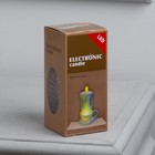 Светодиодная фигура «Свеча золотая» 6×15×6 см, пластик, батарейки AG13×3 (нет в комплекте), свечение тёплое белое - Фото 3