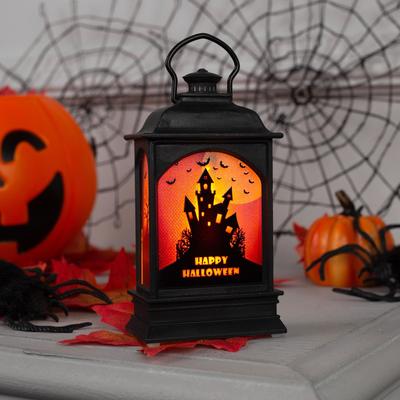 Светодиодная фигура «Фонарь с замком» 6×13×4 см, пластик, от батареек AG13×3, свечение тёплое белое