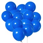 Воздушные шары латексные 12", 25 шт., синие - Фото 3