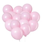 Воздушные шары латексные 12", 25 шт., светло-розовые - Фото 2