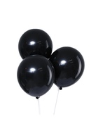 Воздушные шары латексные 12", пастель, 12 шт., чёрные - Фото 2