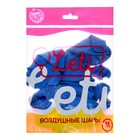 Шары воздушные латексные 12", пастель, набор 12 шт., цвет синий - Фото 4