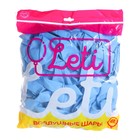 Воздушные шары латексные 12", пастель, 100 шт., голубые - Фото 4