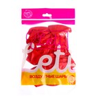 Шары воздушные латексные 12", металл, набор 12 шт., цвет красный - фото 24577794