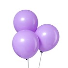 Воздушные шары латексные 12" «Макарун», 12 шт., сиреневые - Фото 2