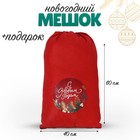 Новогодний мешок деда мороза + подарок, на новый год - фото 318387568