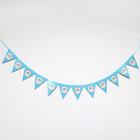 Гирлянда «Принц», 12 подвесок, цвет голубой - фото 41417265