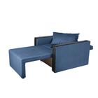 Кресло-кровать "Милена-2" ткань синий велюр - Фото 3