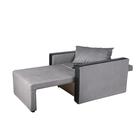 Кресло-кровать "Милена-2" ткань серый велюр - Фото 3