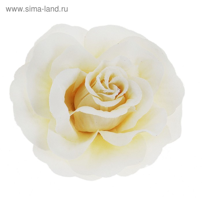 Брошь «Роза», цвет белый - Фото 1