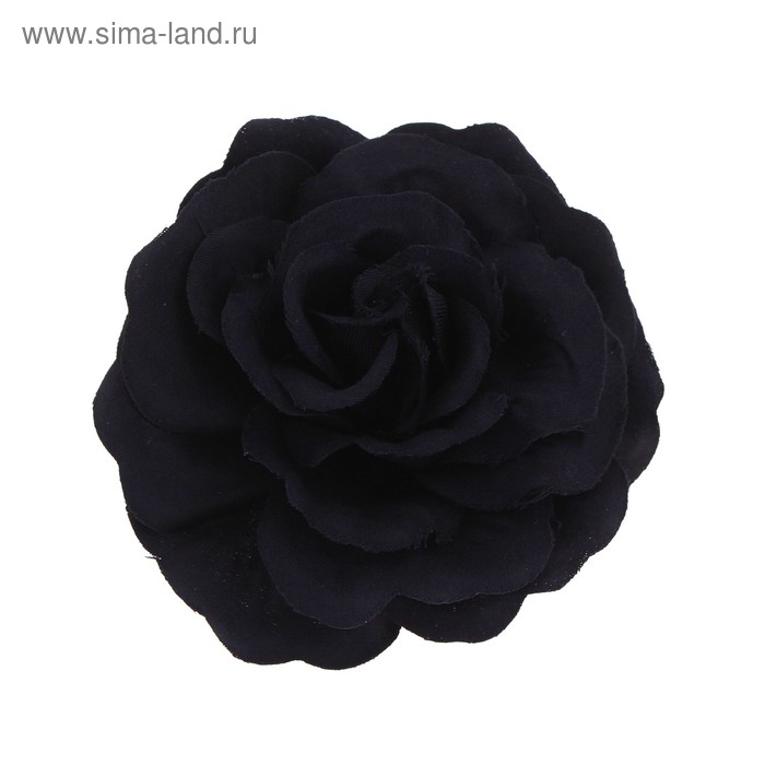 Брошь «Роза», цвет черно-синий - Фото 1