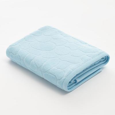 Полотенце махровое Этель Marble 50*90 см, цв. голубой 100% хл, 500 гр/м2