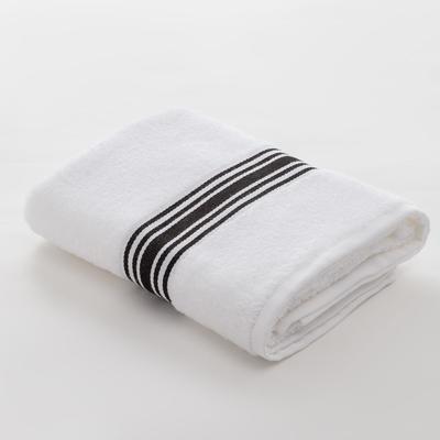 Полотенце махровое LoveLife «Полосы» 50*90 см, цв. черный 100% хл, 360 гр/м2